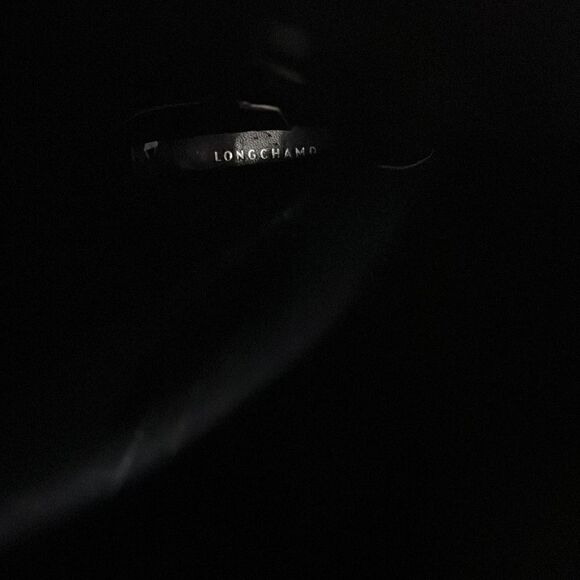 New Longchamp Leather Knee High Boots In Black/White - Picture 13 of 14